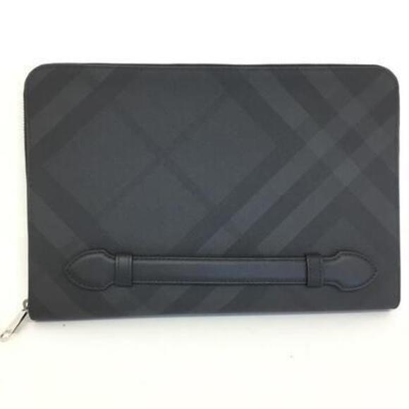 Burberry Clutch Black Bag Gray - Picture 1 of 13
